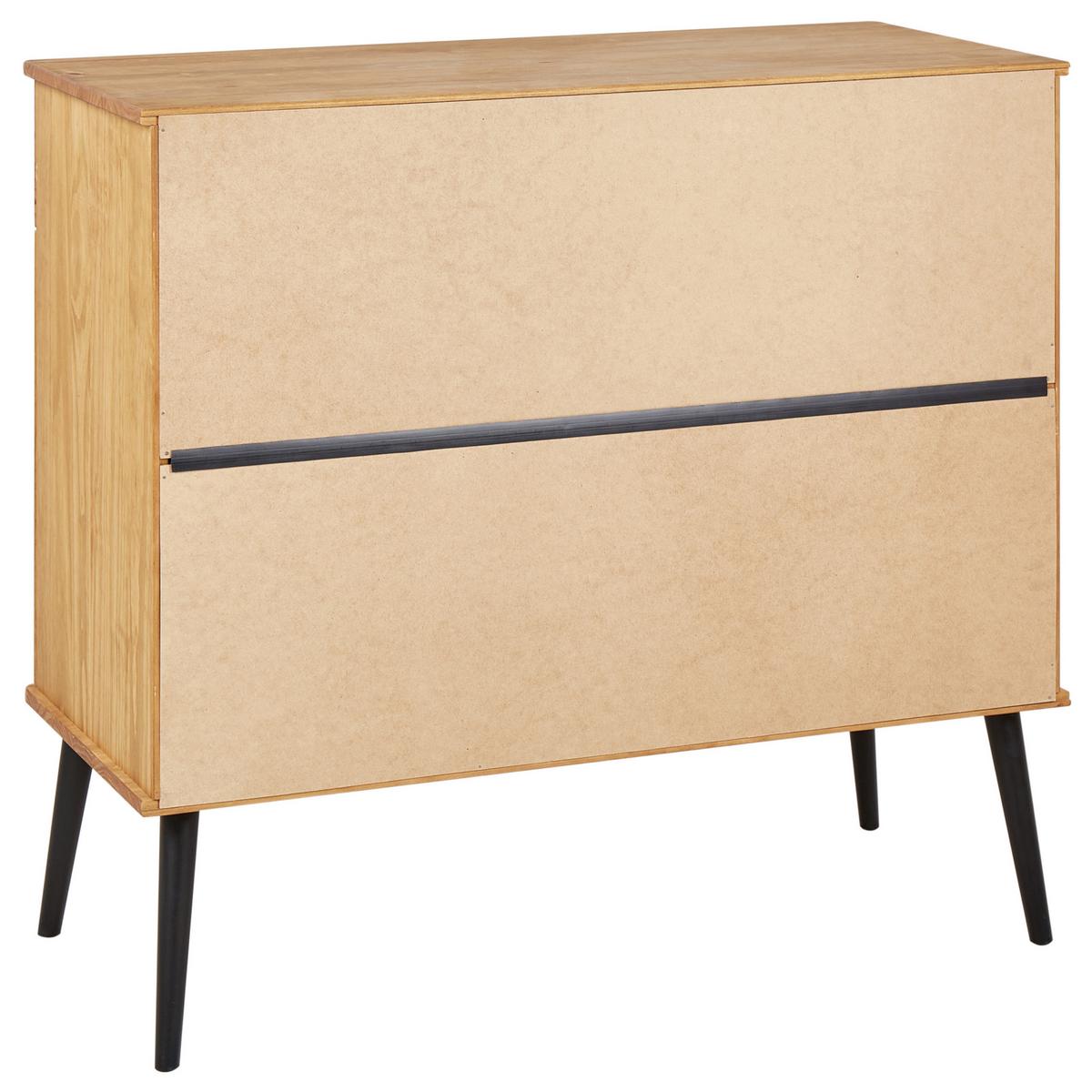 SIDEBOARD mit 2 Türen Kiefernholz Braun Timmins - Braun, Holz (100/90/45cm) - Beliani