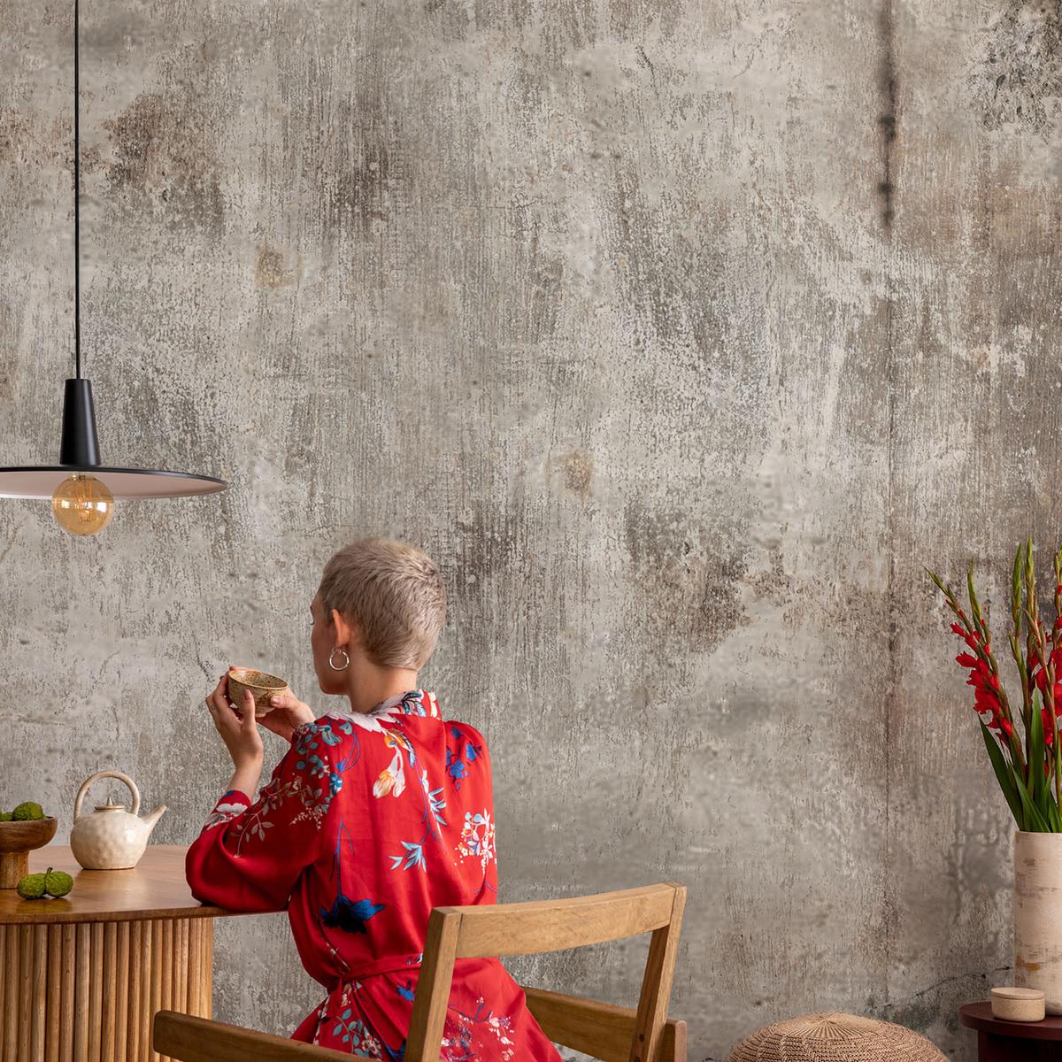 FOTOTAPETE 104x70 cm - Industriefläche - Grau, Textil (104/70cm) - Wallfluent