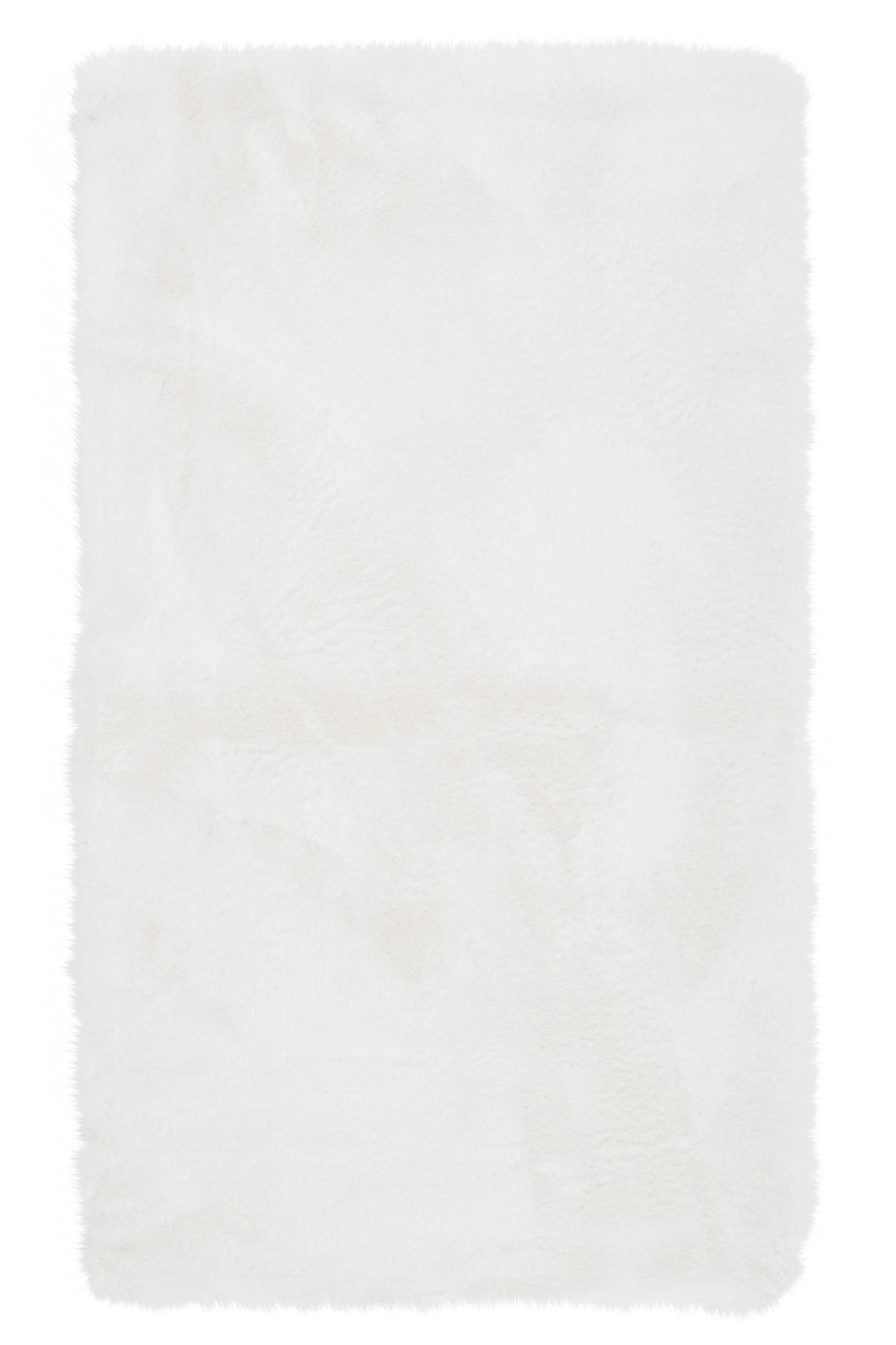 KUNSTFELLTEPPICH Sara 50x60 cm - Weiß, Textil (50/60cm) - Gino Falcone