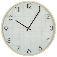 WANDUHR Weiß Creuse - Hellbraun/Weiß, Kunststoff (40/40/4cm) - Beliani