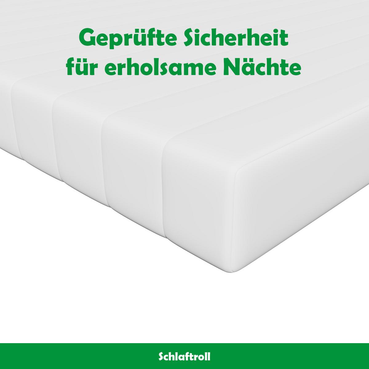 KALTSCHAUMMATRATZE H2 80 x 190 - Weiß, Textil (80/190cm) - Schlaftroll