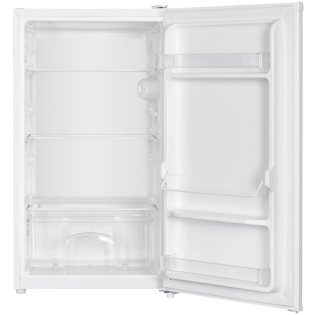 KÜHLSCHRANK CS0881-W ohne Gefrierfach klein - 90L Nutzinhalt, freistehend, kompakt, weiß - Weiß, Glas/Kunststoff (47.5/85/44.5cm) - homeX