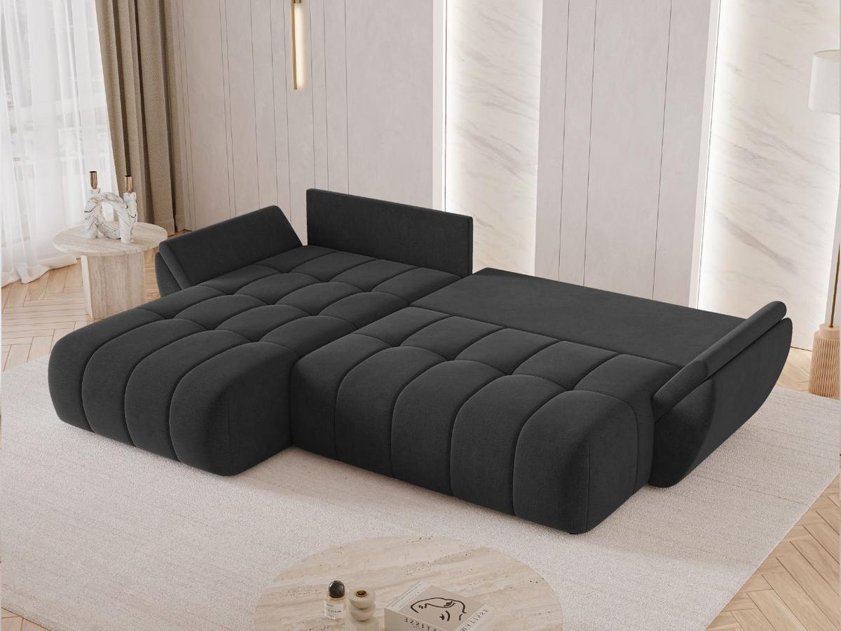 ECKSOFA Decor Anthrazit - Anthrazit, Holz/Textil (263/190cm) - Graingold