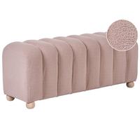 POLSTERBANK Bouclé Beige Idyllwild - Beige, Textil (111/45/39cm) - Beliani