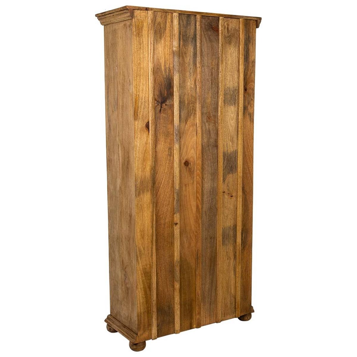 VITRINE aus Holz und Glas, braun, 89x40x190cm - Braun, Holz (89/190/40cm) - Wanderlust