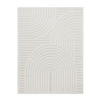 OUTDOORTEPPICH Geometrisch Creme 60 x 100 cm - Creme, Kunststoff (60/100cm) - TT Home