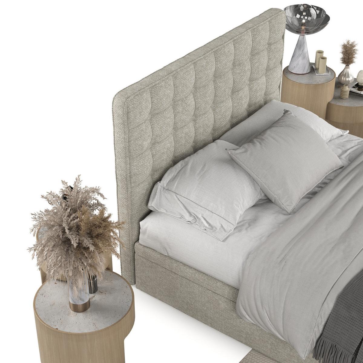 POLSTERBETT Celestia mit Stauraum 120/200 cm Beige im Alta Stoff - Beige/Schwarz, Holz/Holzwerkstoff (120/200cm) - AltaBeds