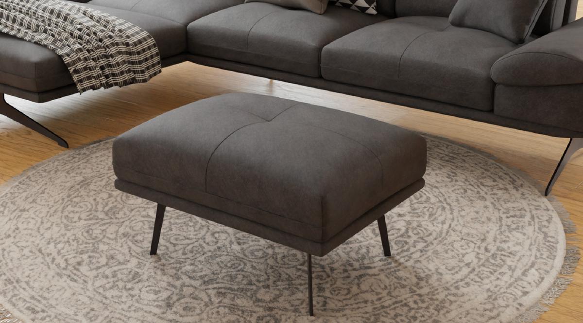 HOCKER Loris Schwarz Samt - Schwarz, Holz/Textil (83/47/62cm) - S-Style Möbel