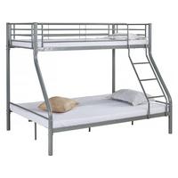 ETAGENBETT leo Grau - Grau, Metall (190/140cm) - Habitat Garten
