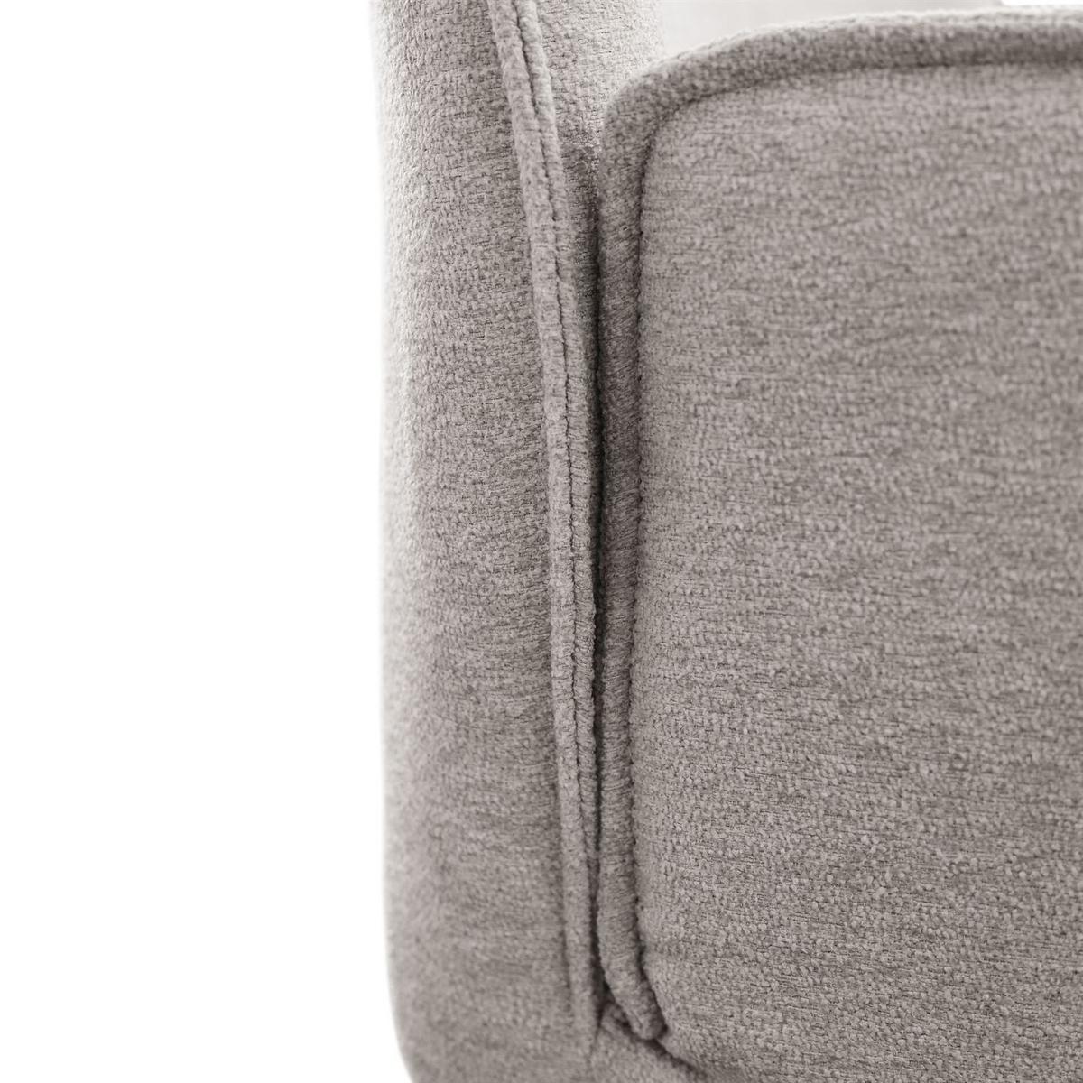ARMLEHNENSTUHL OPHELIA mit Drehfunktion und Polsterung - Beige/Schwarz, Textil (60/87/64cm) - Lookway