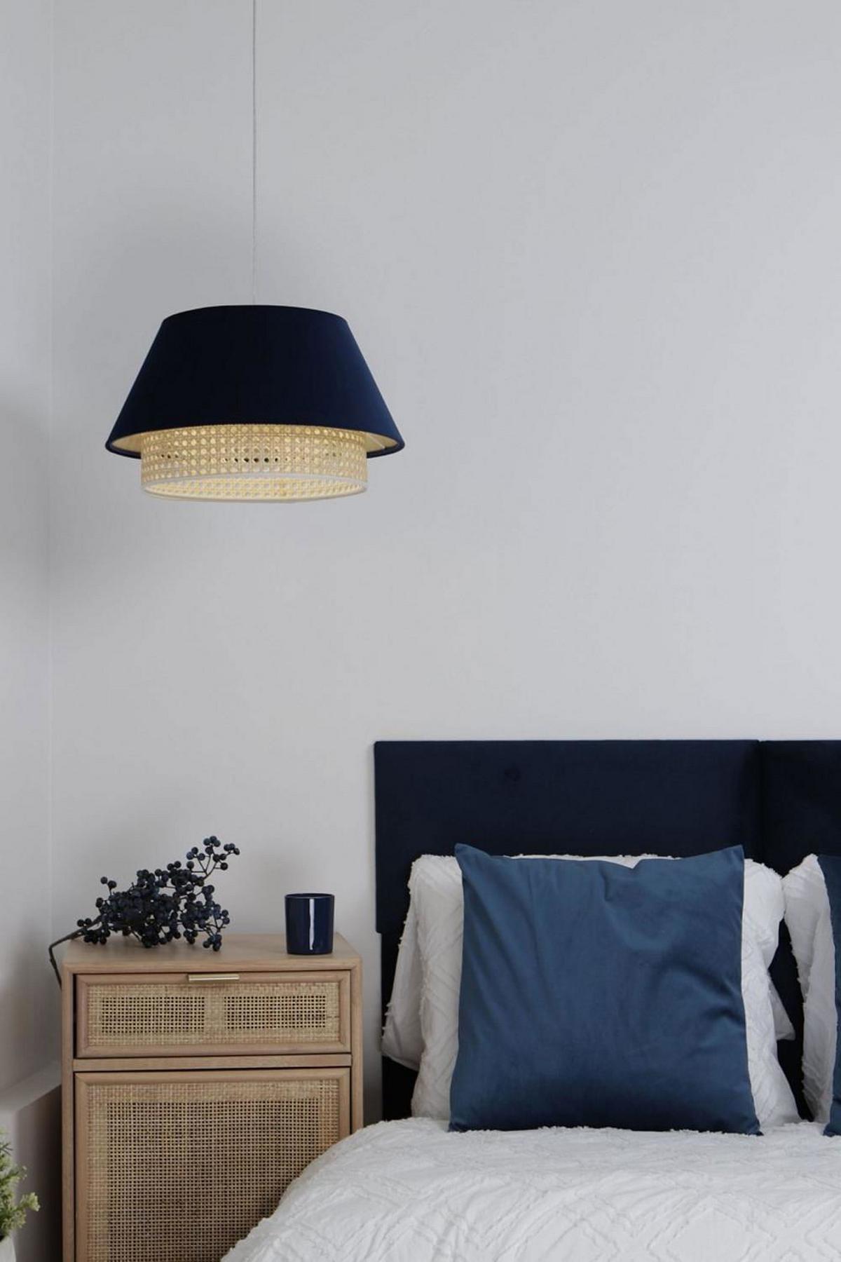 HÄNGELEUCHTE Blau 40/24 cm - Blau, Kunststoff (40/1.3/24cm) - ONZENO