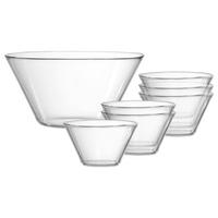 SALAT-SET Inga transparent 7-tlg. - Transparent, Glas (2/2/2cm) - Ritzenhoff Breker