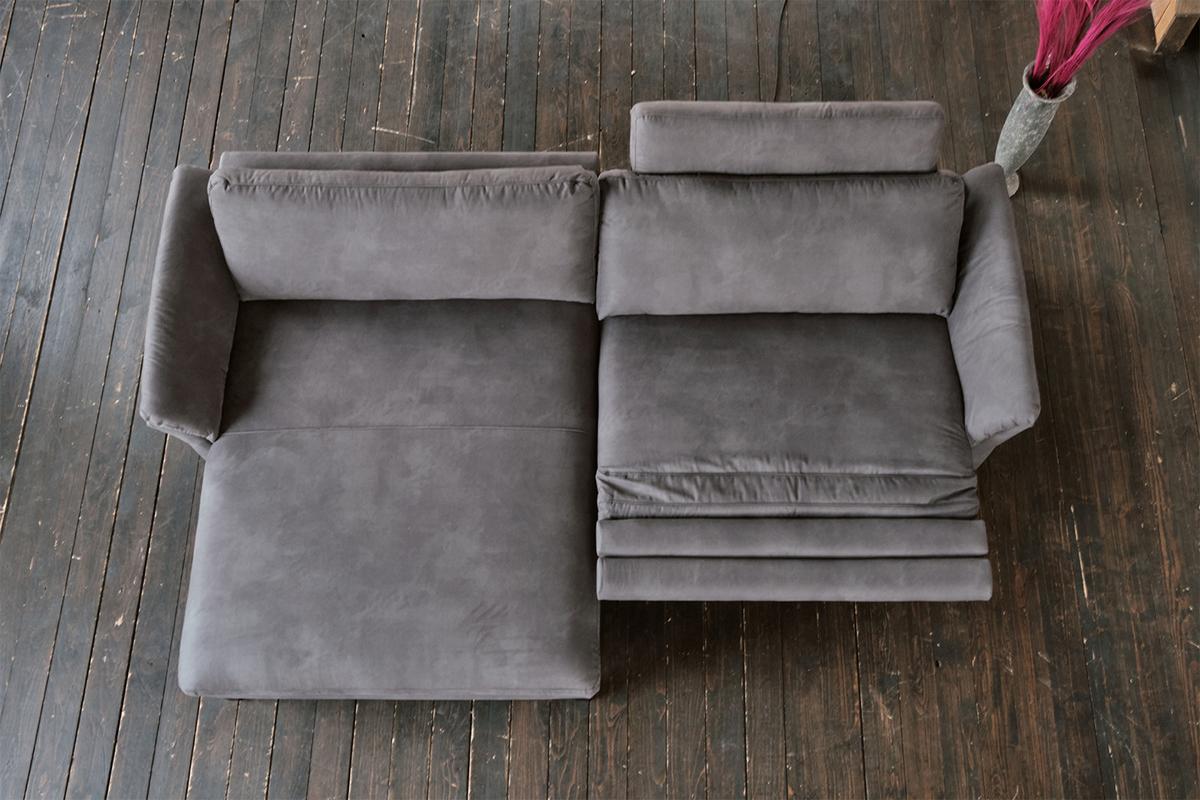ECKSOFA MIT MOTORISCHER RELAXFUNKTION MALTA Grau Webstoff Relaxfunktion - Schwarz/Grau, Buchenholz/Textil (302/175cm) - KAWOLA