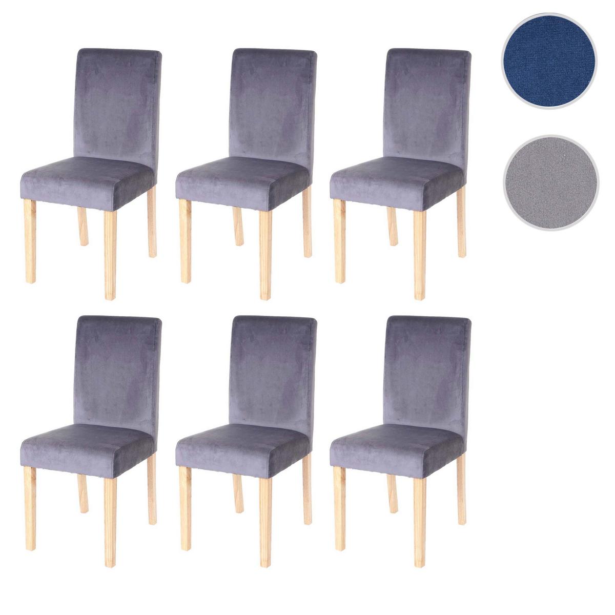 ESSZIMMERSTUHL Grau 6er-Set - Grau, Textil (43/90/56cm) - MCW