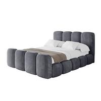 POLSTERBETT mit Bettkasten, Fußteil und Lattenrost, Boxbett ohne Matratze - KALA-Z 140x200 Dunkelgrau - Dunkelgrau, Holzwerkstoff/Textil (140/200cm) - ALTDECOR
