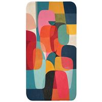 BADEMATTE Formen - Bunt - Abstrakt - Flugzeuge 60x120 cm - Multicolor, Textil (60/120cm) - OnlyWow