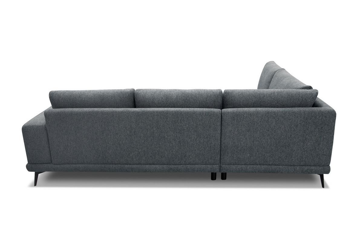 ECKSOFA MEDIOLANE 5-Sitzer, dunkelgrau - Dunkelgrau, Holzwerkstoff/Textil (219/282cm) - Wozimo
