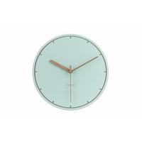 WANDUHR Design Blau 29/29 cm - Türkis, Holzwerkstoff (0.44/29/1cm) - ONZENO