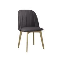 ESSZIMMERSTUHL Monti III Pik Gerade - Grau/Sonoma Eiche, Holz/Textil (48/83/55cm) - MIRJAN24