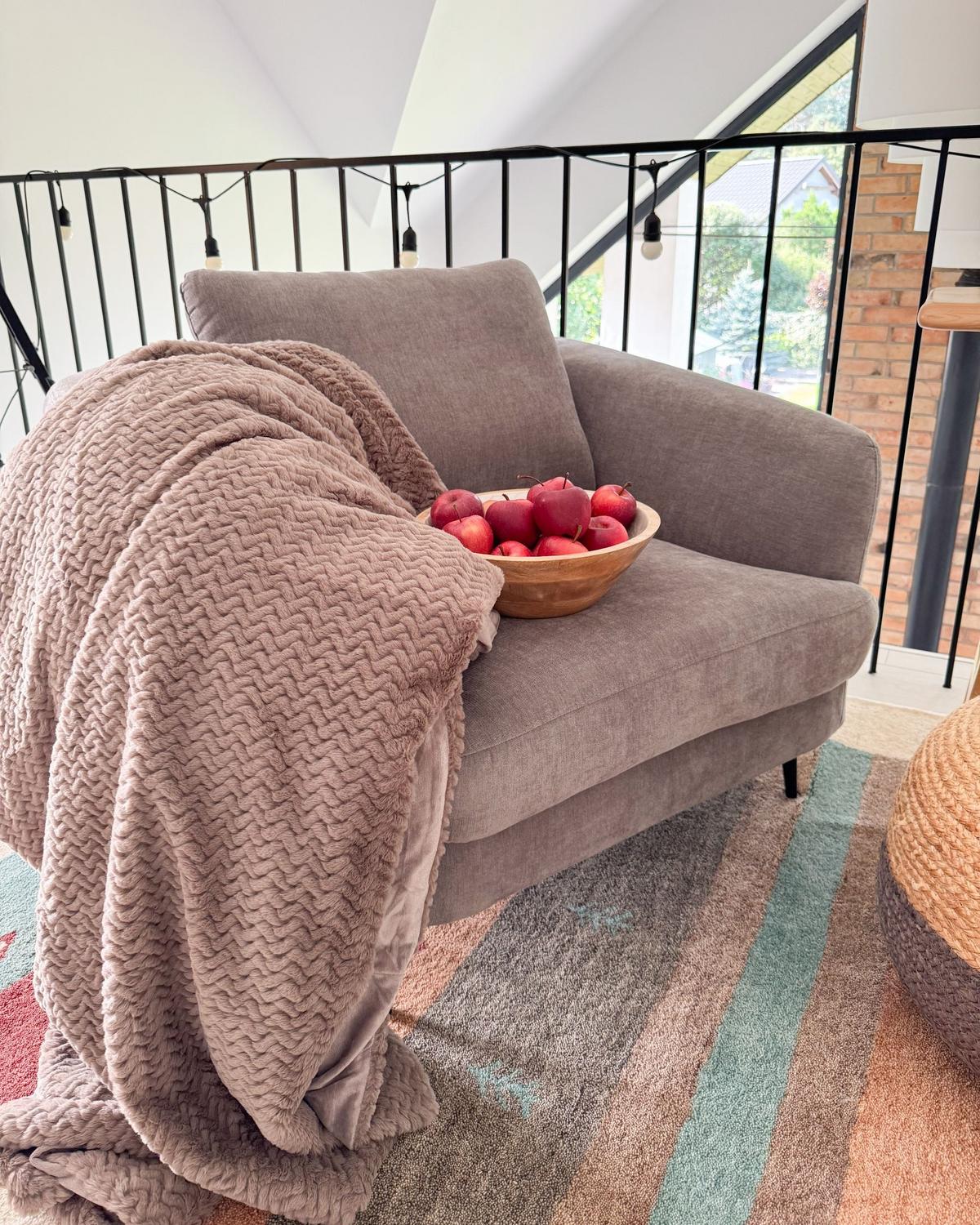 SESSEL Chenillegewebe Taupe Kjaer - Taupe, Textil (100/100/100cm) - Beliani