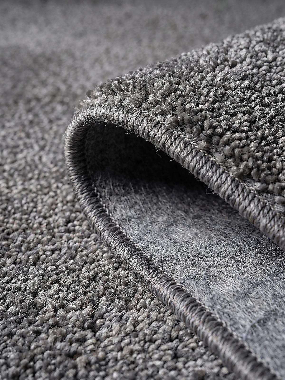 TEPPICH Hochflor BORMIDA Uni Polypropylen Anthrazit 200 x 290 cm - Anthrazit, Textil (200/290cm) - KADIMA DESIGN