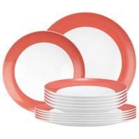 TAFELSERVICE Liberty Pure Colors Flamingo Red 12-tlg. - Rot, Keramik (2/2/2cm) - Seltmann Weiden