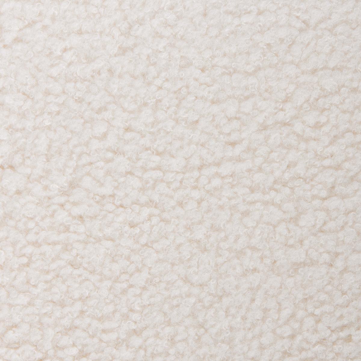 POLSTERBANK Bouclé Cremeweiß/Dunkelbraun Tamre - Creme, Textil (118/48/46cm) - Beliani