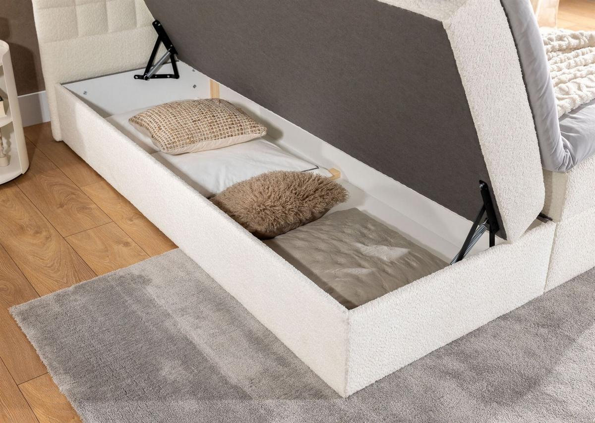 BOXBETT Toribo - Braun, Holzwerkstoff/Textil (200/200cm) - Fun Möbel