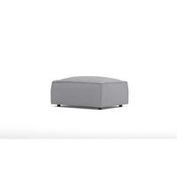 HOCKER Zenith Grau Luxusmicrofaser - Schwarz/Grau, Holz/Kunststoff (93/46/73cm) - S-Style Möbel
