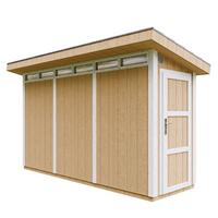 HOLZ-GARTENHAUS basis LP SmartSide 4,3m² mit B161xL411xH239 cm - M902 - HARVEST HONEY - Beige, Holz (412/239/161cm) - Timbela