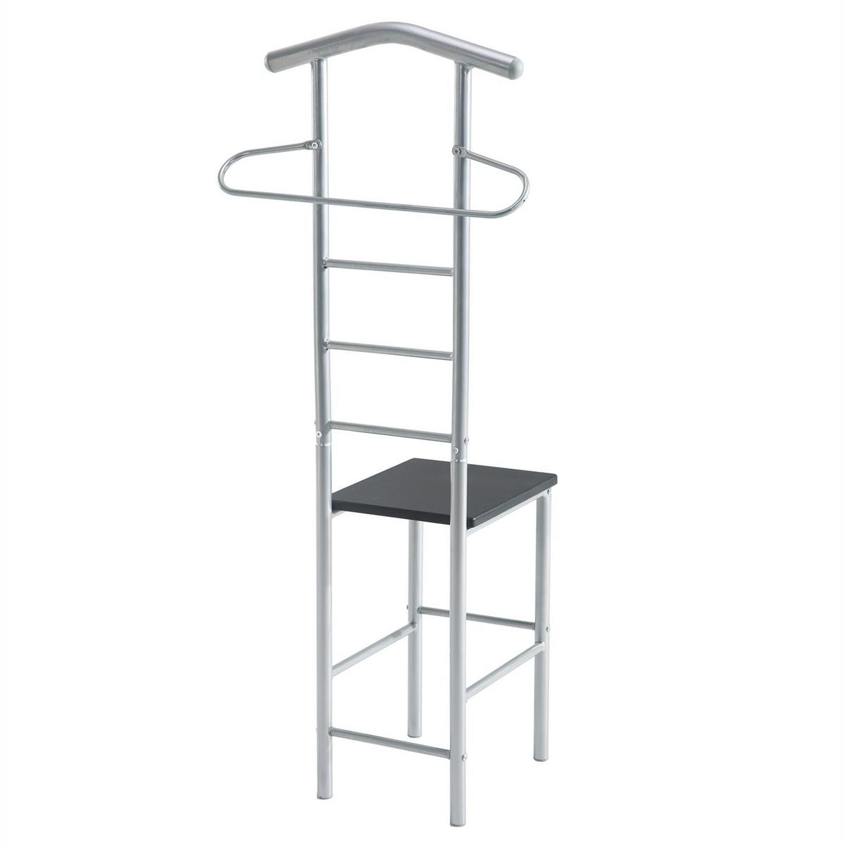 HERRENDIENER JIVO 2er-Set schwarz - Schwarz, Metall (53/121/47cm) - CARO-Möbel