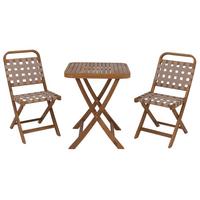 GARTEN-SET Braun, Creme - Creme/Braun, Holz - MCW