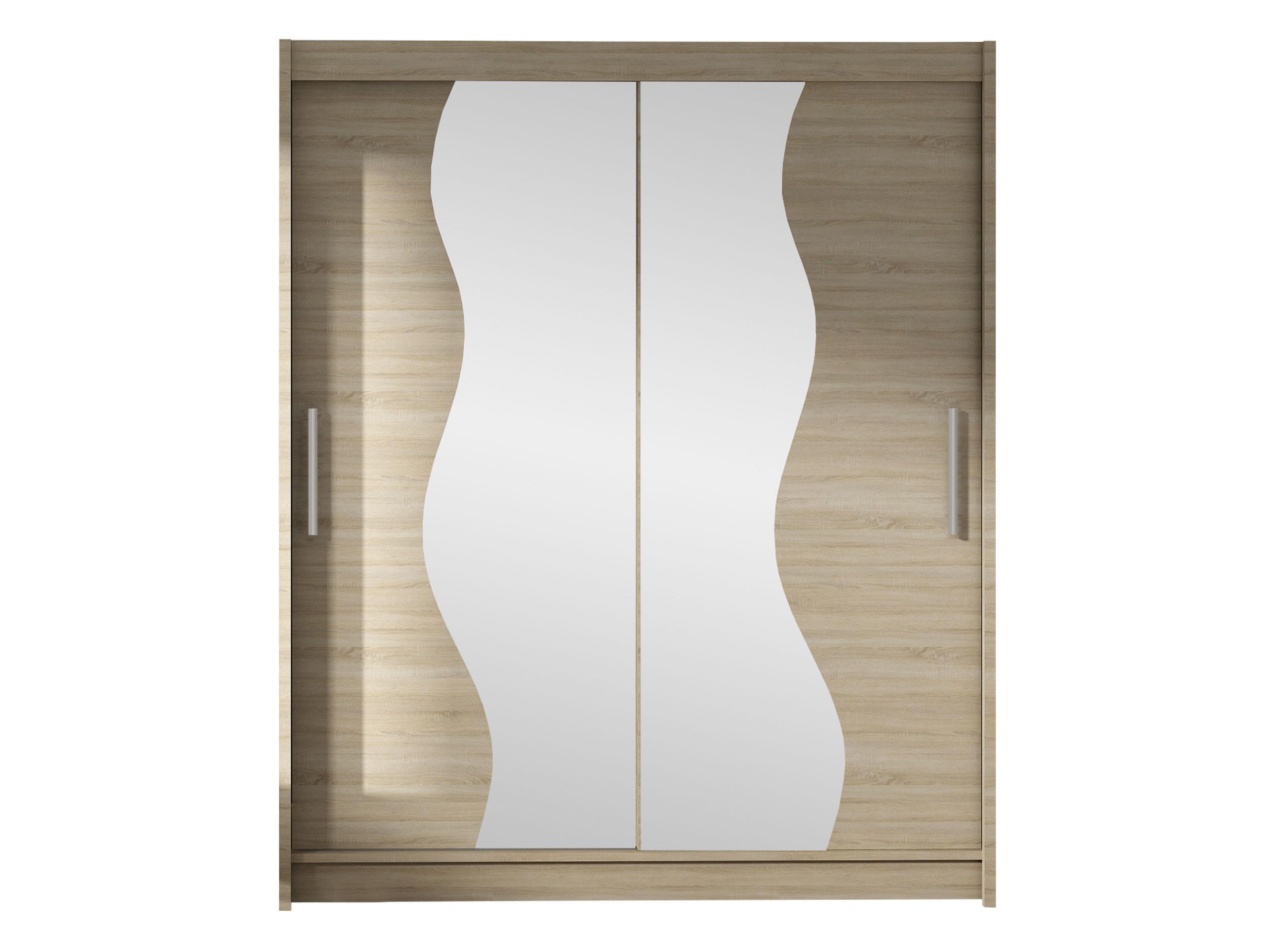 SCHWEBETÜRENSCHRANK Westa S - Silberfarben/Sonoma Eiche, Holzwerkstoff/Metall (150/200/58cm) - MIRJAN24