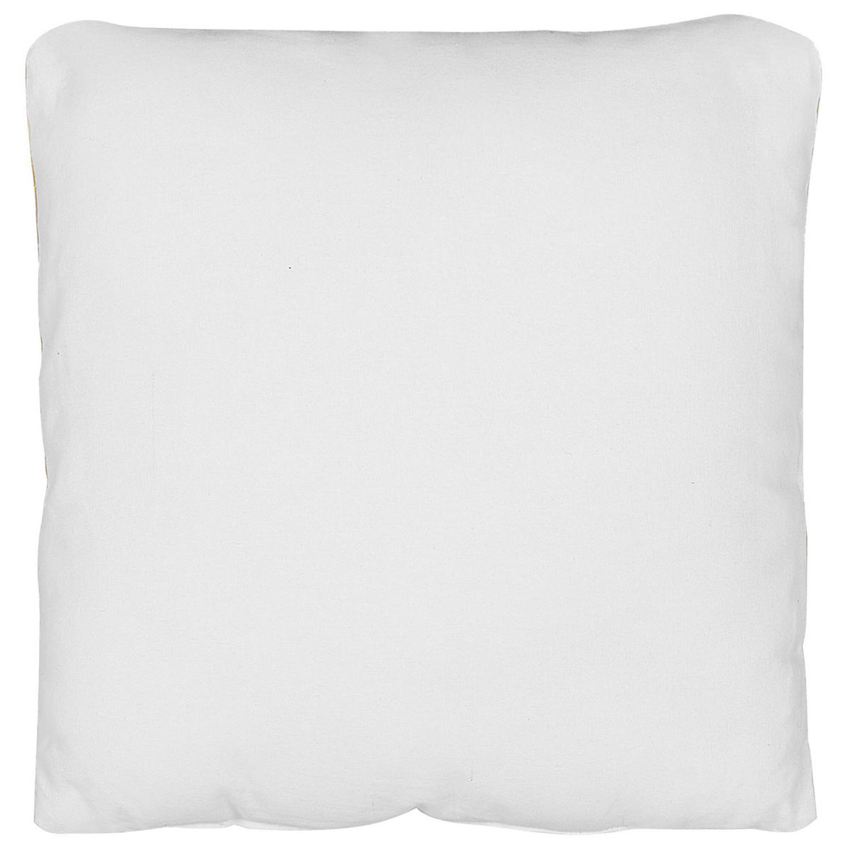 DEKOKISSEN Gelb 45/45 cm Waranasi - Gelb, Naturmaterialien/Textil (45/45cm) - Beliani