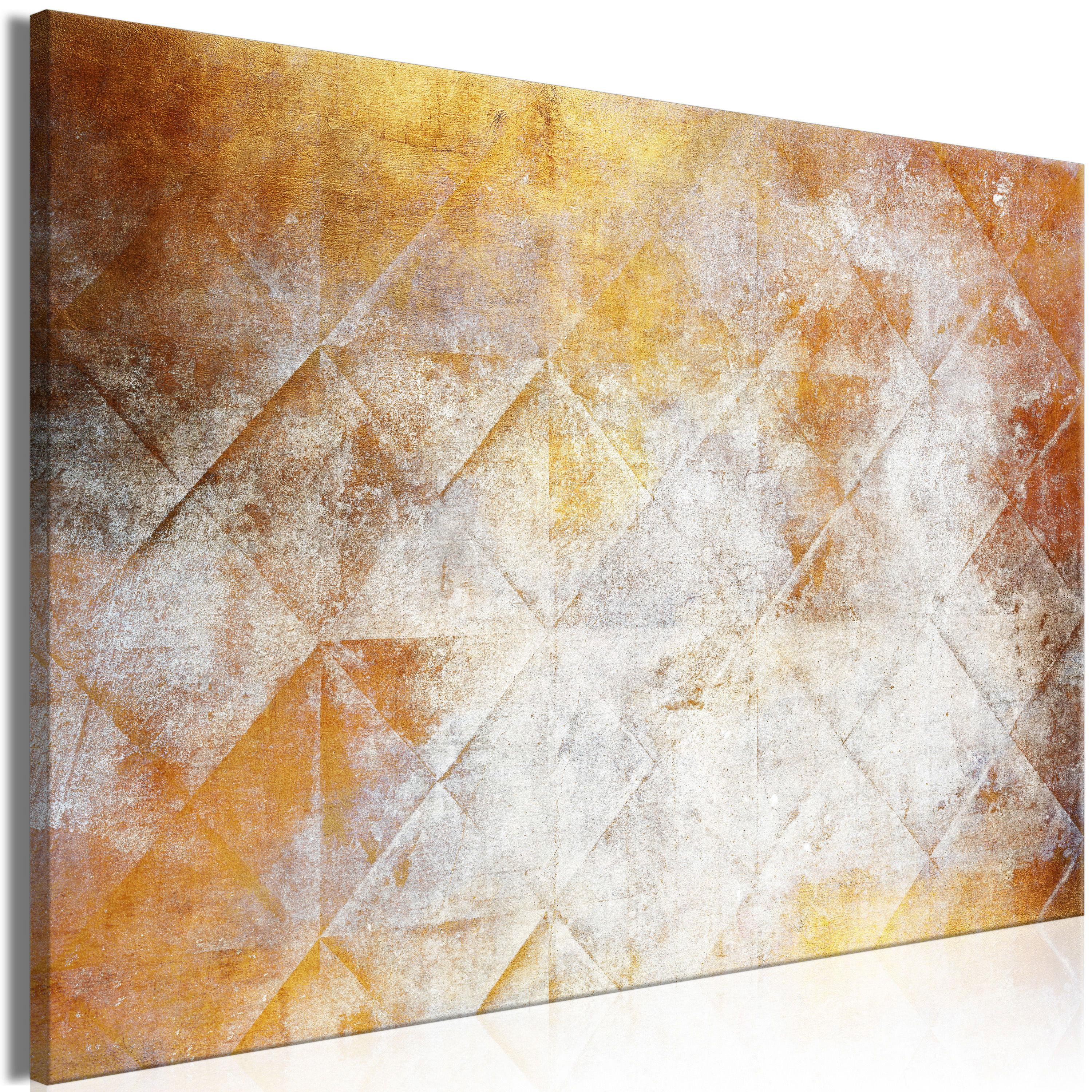 KUNSTDRUCK Kupfer 120/80 cm - Grau/Kupferfarben, Textil (120/80cm) - KUNSTLOFT
