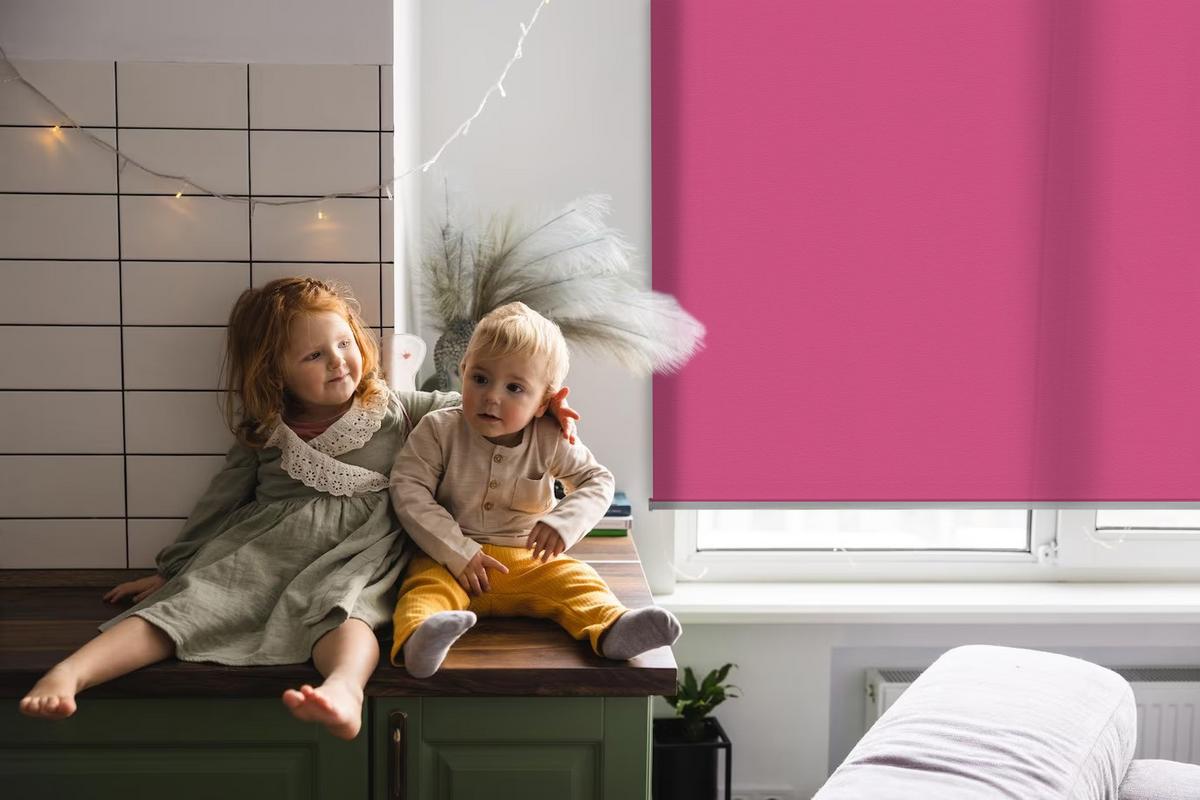 INNENROLLO - Fensterrollo - Rollo - 60x40 cm - Rosa - Pink, Kunststoff (60/140/0.5cm) - TULUP
