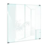 KÜCHENRÜCKWAND 60 x 60 cm Transparente Glasplatte - Transparent, Glas (60/60/0.4cm) - TULUP