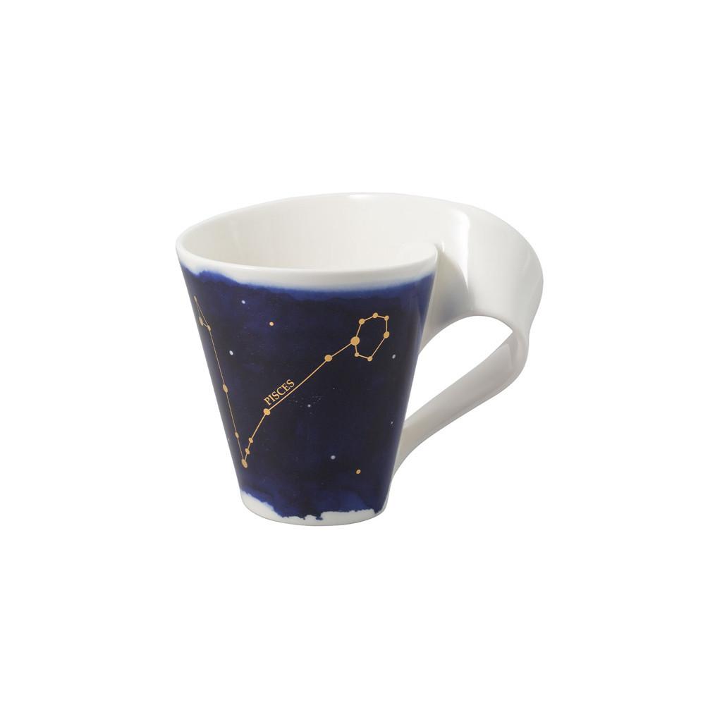 TASSE FISCHE NewWave Stars weiß-blau 300 ml - Blau/Weiß, Keramik (0.3L) - Villeroy & Boch