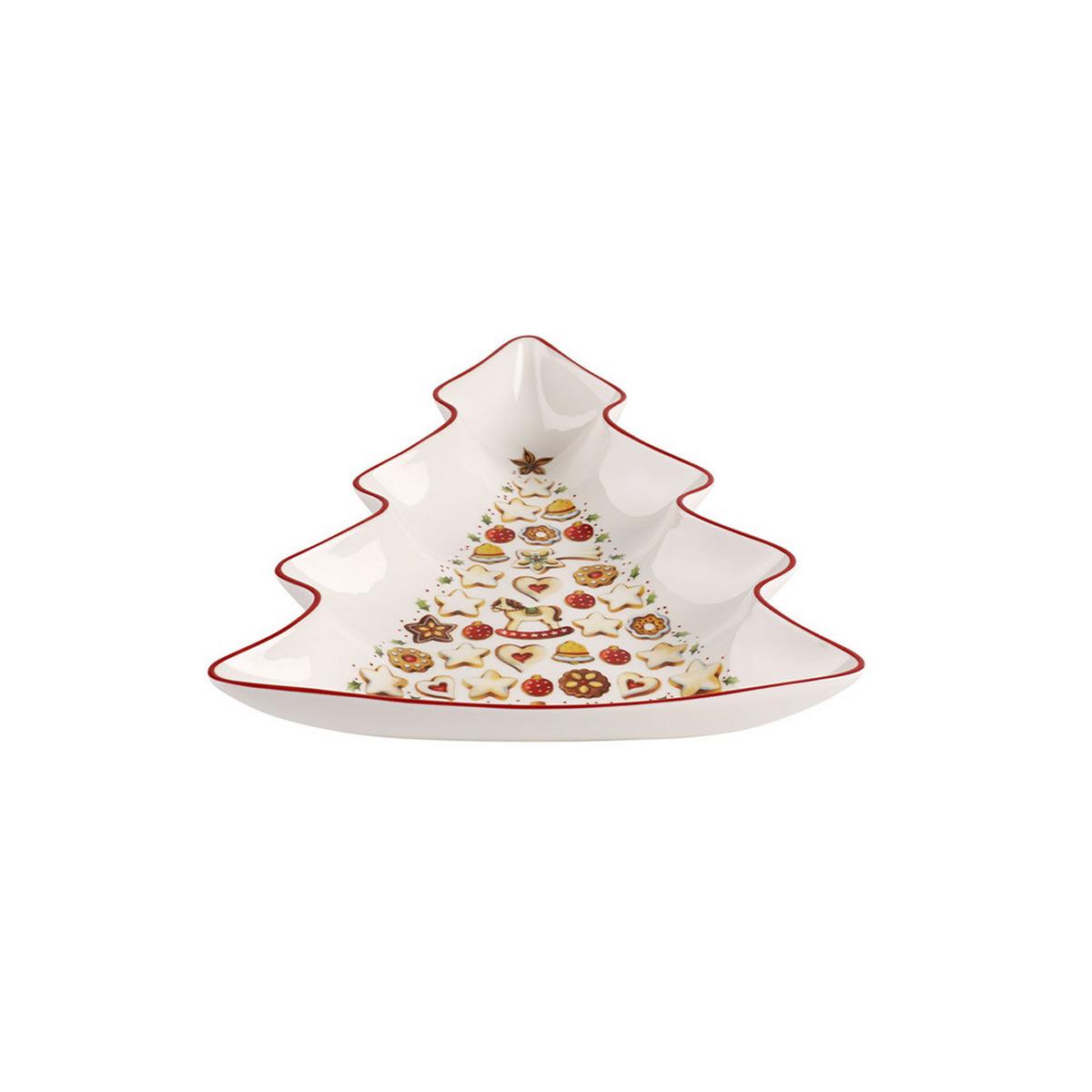 BAUMSCHALE Winter Bakery Delight bunt 27 x 23 cm - Multicolor, Keramik (1cm) - Villeroy & Boch