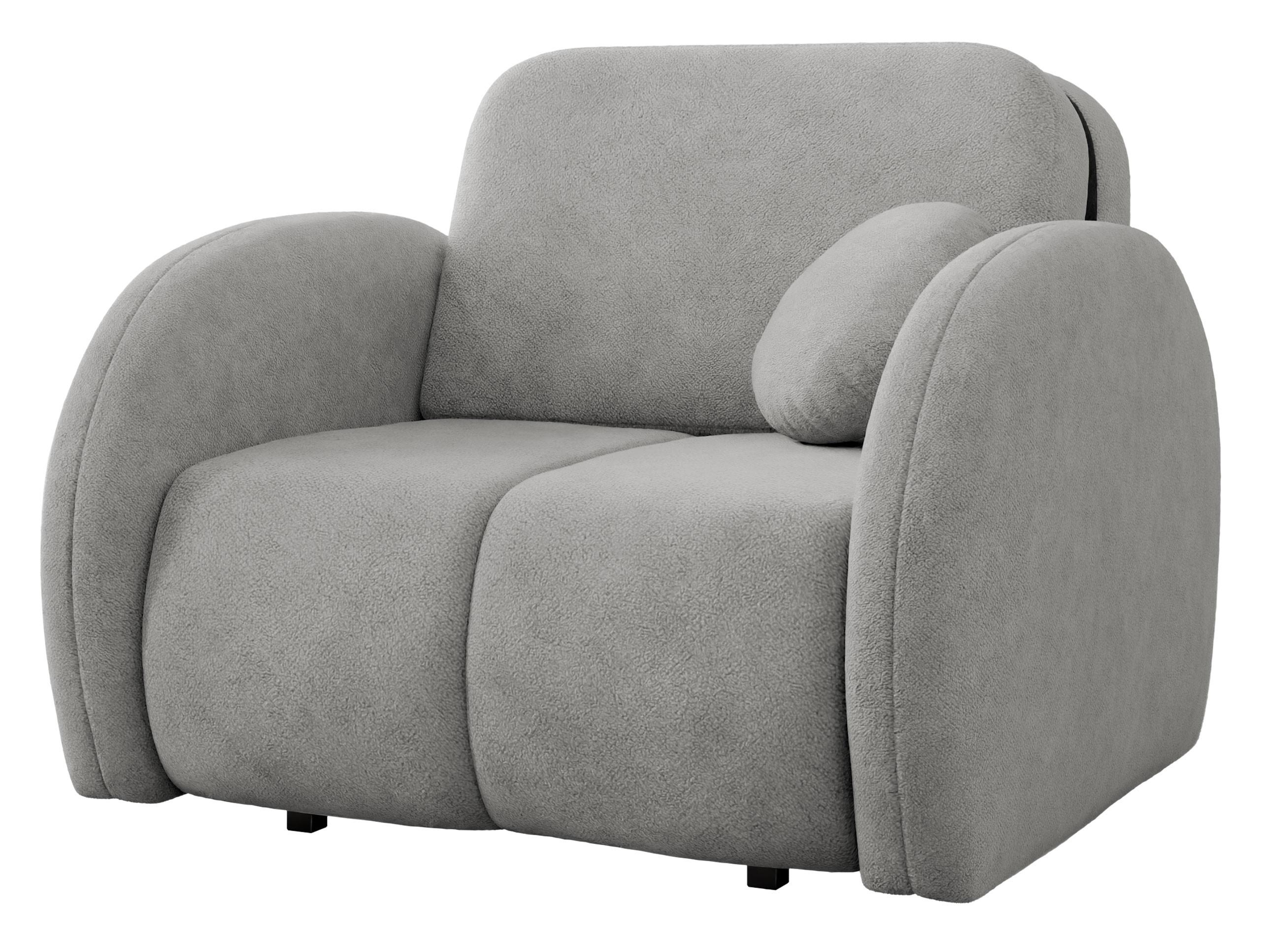 SCHLAFSOFA Viva Comfy I - Hellgrau/Schwarz, Holz/Textil (102/85/103cm) - MIRJAN24