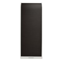 JALOUSIESCHRANK Eadith 69 x 44 x 192 Rollladenschrank Weiß Matt Lack/Graphit - Graphitfarben/Weiß, Holz (69/192/44cm) - 58aufmkessel