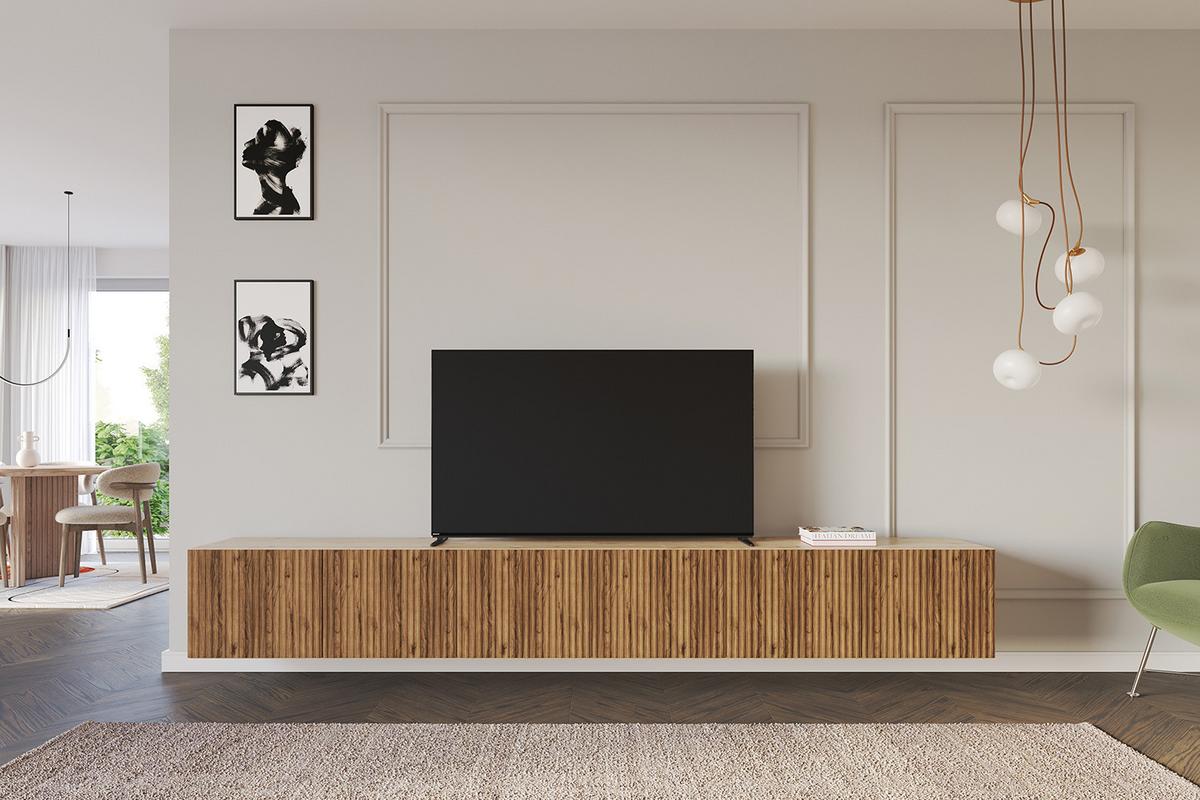 LOWBOARD NOA-2-W 3x100x40x40 cm - Artisan / Katania - Eiche Wotan, Holzwerkstoff (300/40/40cm) - ALTDECOR