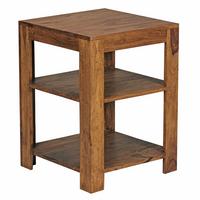 BÜCHERREGAL Massivholz Handgefertigt Pflegeleicht, Braun 44x44x60 cm - Braun, Holz (44/60/44cm) - KADIMA DESIGN