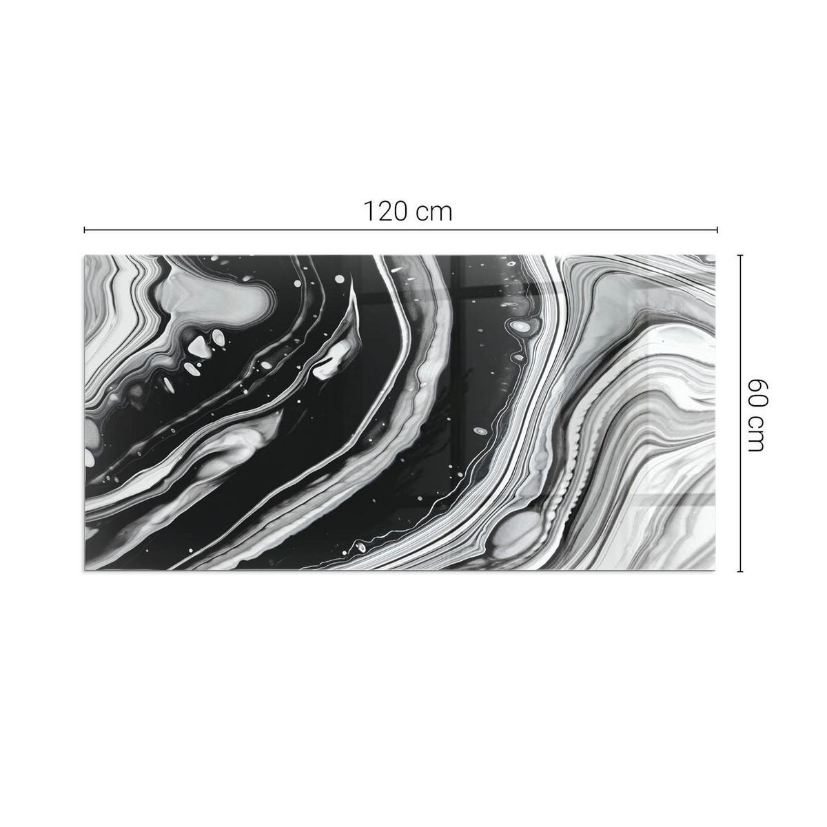 GLASPLATTE für Kamin 120x60 cm - Multicolor, Glas (120/60/0.4cm) - TULUP