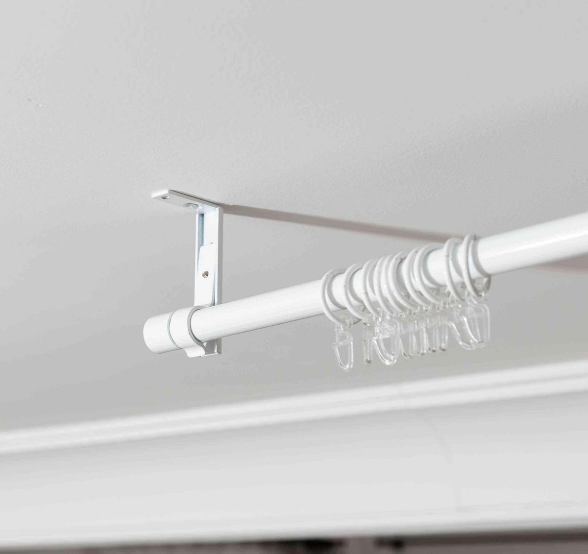 GARDINENSTANGE Ningbo Ø16/19 mm Weiß - Weiß, Metall (210cm) - Gardinenbox