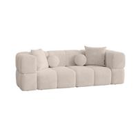 SOFA 3-sitzer Vega - Beige, Holzwerkstoff/Textil (250/77/103cm) - Fun Möbel