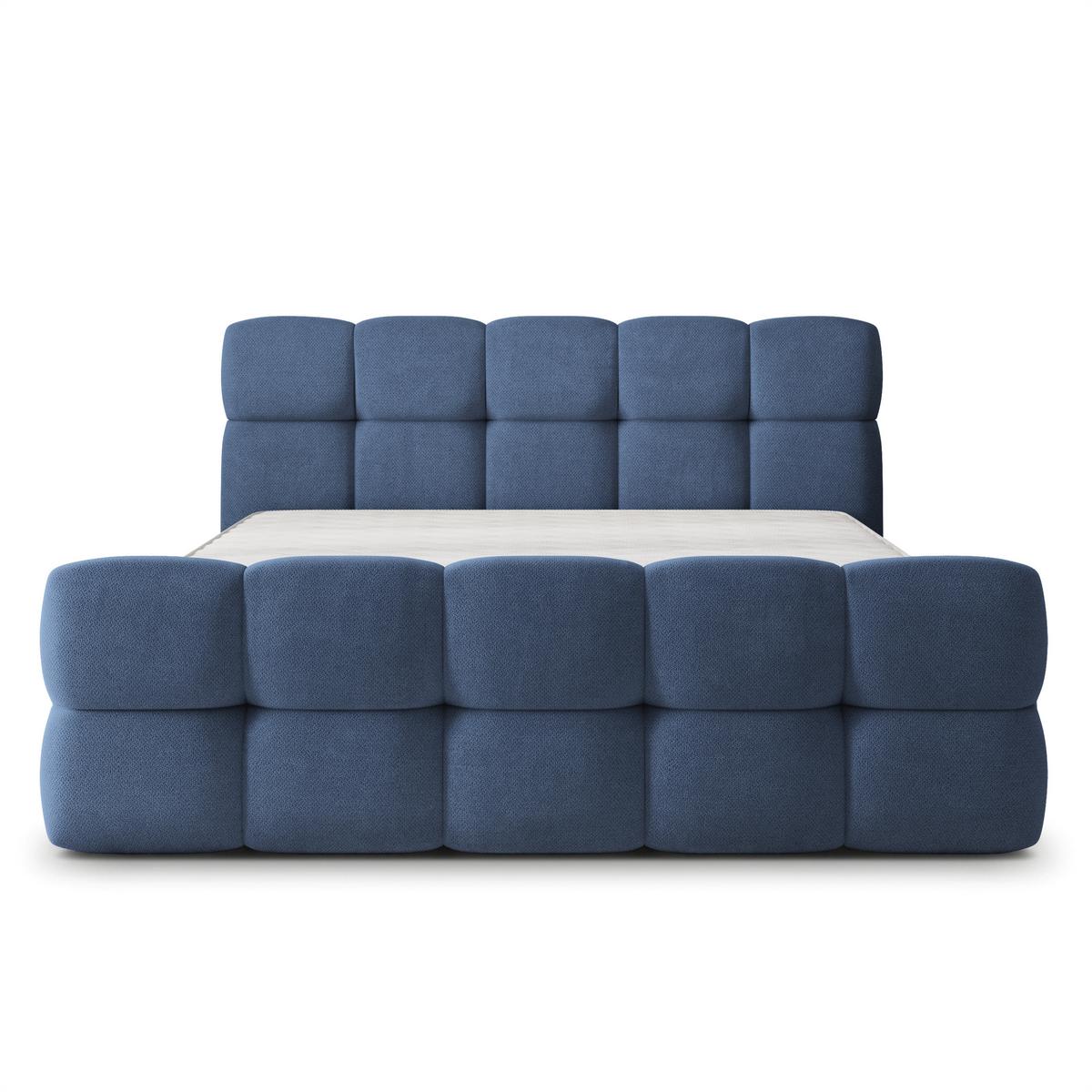 POLSTERBETT ELIZJA 180x200 cm mit Bettkästen - Blau - Blau, Holz (180/200cm) - MASSENO