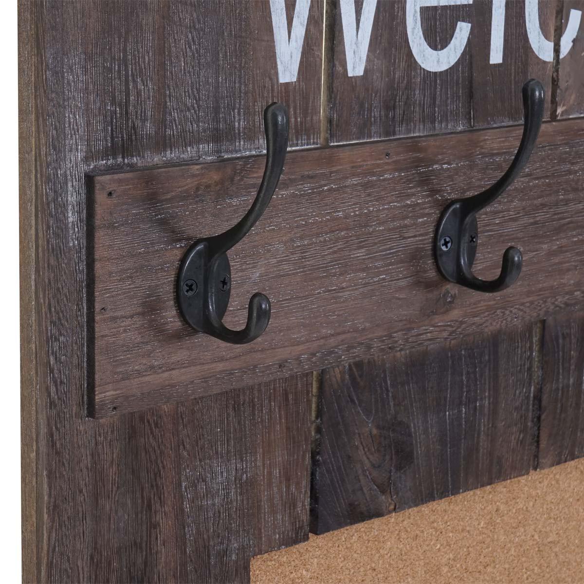 WANDGARDEROBE MIT PINNWAND Braun - Braun, Holz (60/91/3cm) - MCW