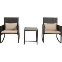 GARTENSITZGRUPPE garden Schwarz / Beige - Schwarz, Metall - Habitat Garten