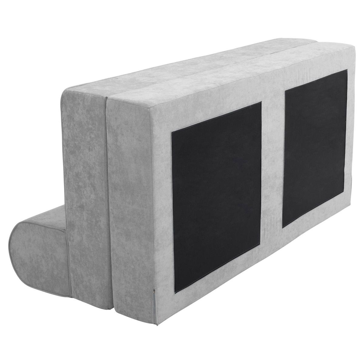 FALTSOFA Katusha Flachgewebe hellgrau - Hellgrau, Kunststoff (80/71/160cm) - 58aufmkessel